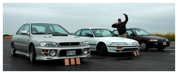 STS Impreza, Integra, and Civic - That's SF's Guile
